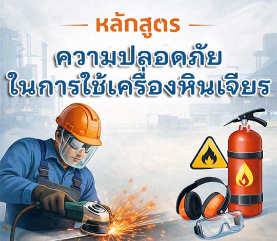 หลักสูตร ความปลอดภัยในการใช้เครื่องหินเจียร