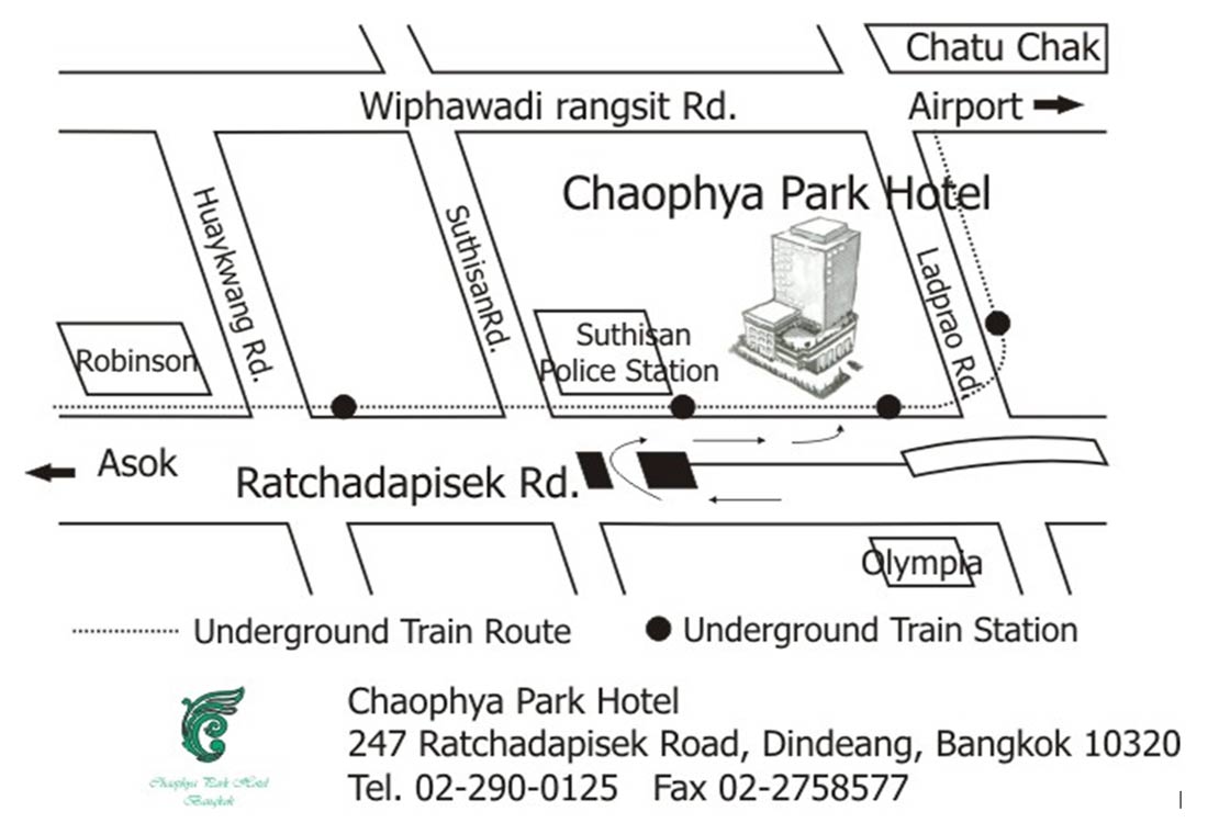 แผนที่ รร. เจ้าพระยาปาร์ค