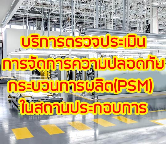 บริการให้คำปรึกษาจัดทำระบบ ตรวจประเมิน PSM ในสถานประกอบการ
